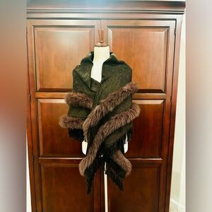 Gucci Brown/Black Shawl